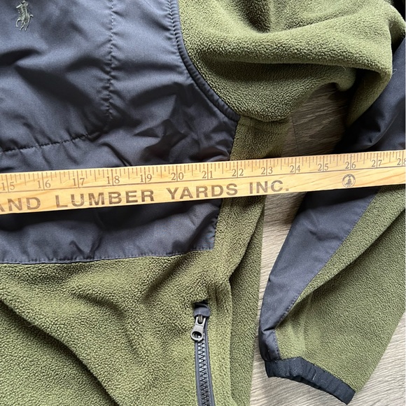 Polo Ralph Lauren Olive Green Black Polartec Denali Fleece Jacket Men's size XL - Picture 10 of 11